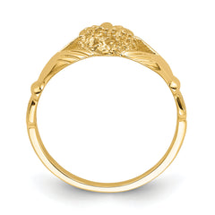 10K Claddagh Ring Mounting (No Stones Included)