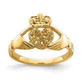 10K Claddagh Ring Mounting (No Stones Included)
