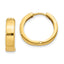 10k Yellow Gold Square Hinged Hoop Earrings