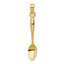 10K 3-D Table Spoon Pendant