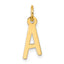 10k Large Slanted Block Initial A Charm