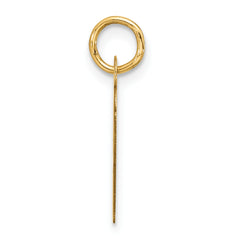 10k Large Slanted Block Initial H Charm