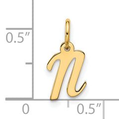 10k Small Script Initial N Charm