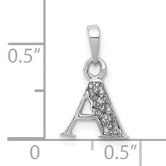10KW Diamond Initial A Pendant