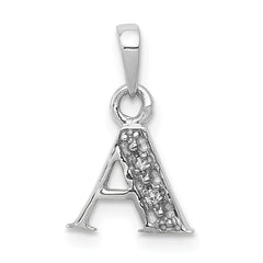 10KW Diamond Initial A Pendant
