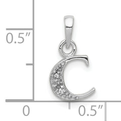 10KW Diamond Initial C Pendant
