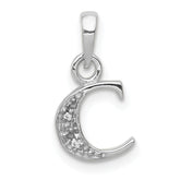 10KW Diamond Initial C Pendant