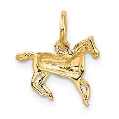 10k Polished Horse Charm