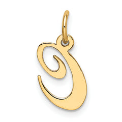10K Small Fancy Script Initial C Charm