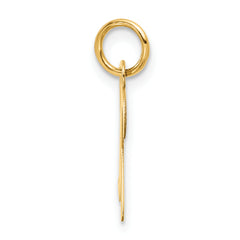 10K Small Fancy Script Initial X Charm