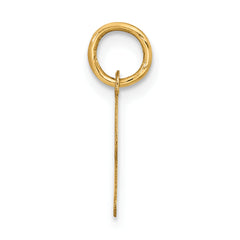 10K Small Fancy Script Initial Z Charm