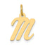 10k Small Script Initial M Charm