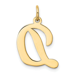 10k Large Script Letter D Initial Charm