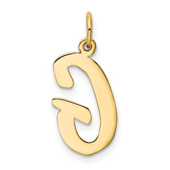 10k Large Script Letter G Initial Charm