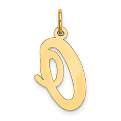 10k Large Script Letter O Initial Charm