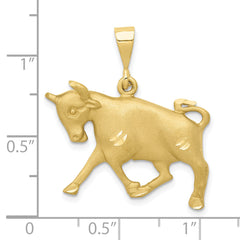 10k Taurus Zodiac Charm