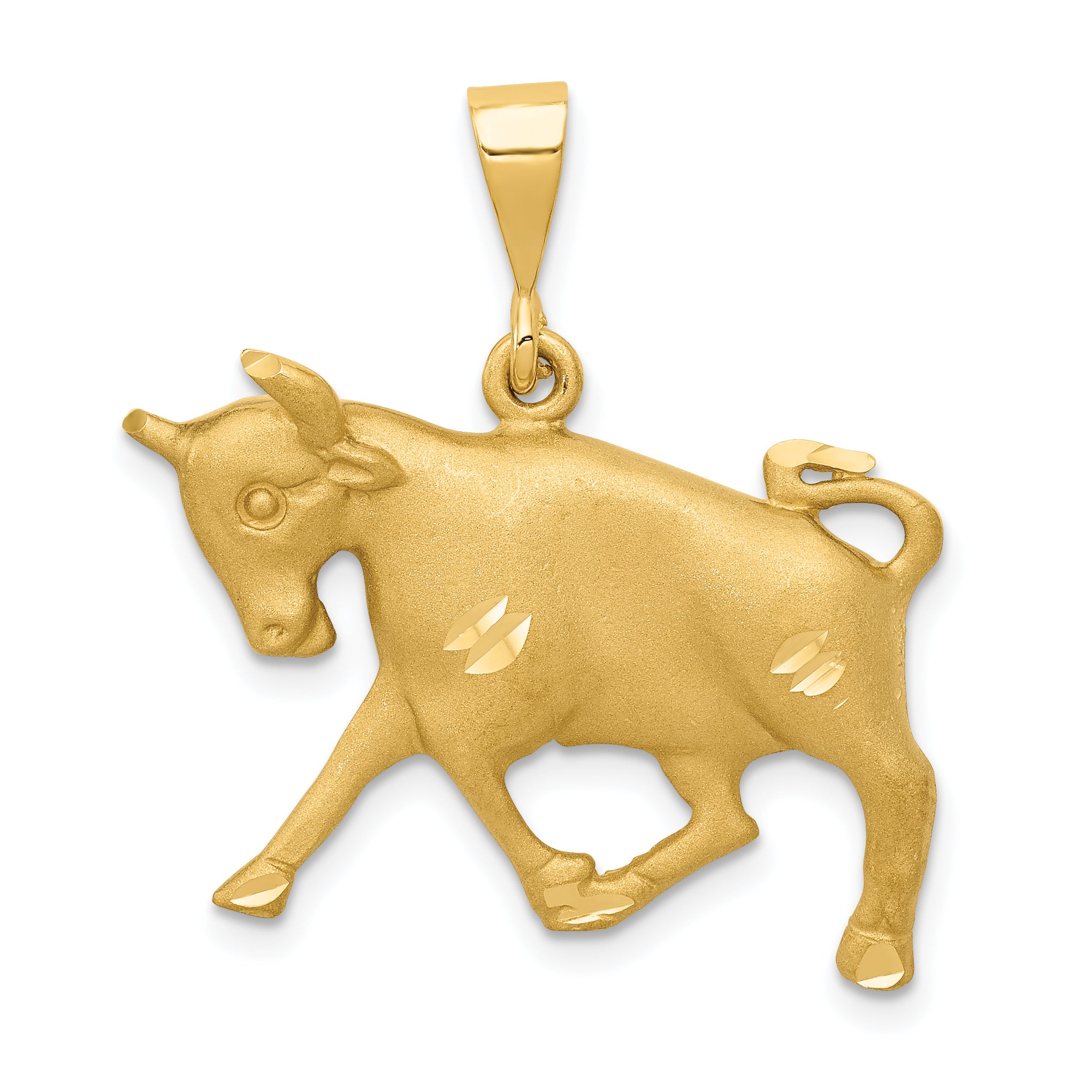 10k Taurus Zodiac Charm