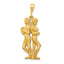 10k Gemini Zodiac Charm