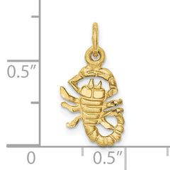 10k Scorpio Zodiac Charm