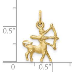 10k Sagittarius Zodiac Charm