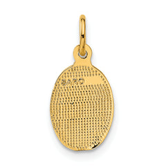 10k Saint Christopher Medal Charm