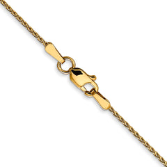 14K 1.0mm D/C Wheat Chain