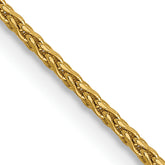 14K 1.0mm D/C Wheat Chain