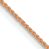 14K Rose Gold .8mm Spiga Chain