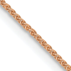 14K Rose Gold .8mm Spiga Chain