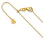 14K Adjustable 1mm D/C Cable Chain