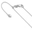 14K White Gold Adjustable .55mm Baby Box Chain