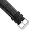 Black Crocodile-Grain Leather Watch Band, 12mm - Sophia Jewelers