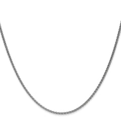 14K White Gold 1.65mm Spiga Chain