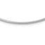 14K White Gold 2mm Round Omega Necklace