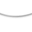14K White Gold 2mm Round Omega Necklace