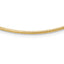14K 2mm Round Omega Necklace
