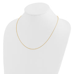 14K Adjustable 1.15mm D/C Oval Link Chain