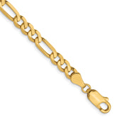 14K 5mm Flat Figaro Chain