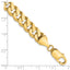 14K 8.75mm Flat Beveled Curb Chain