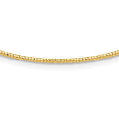14K 1.5mm D/C Neckwire Necklace
