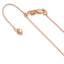 14K Rose Gold Adjustable .55mm Baby Box Chain