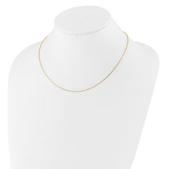 14k 1.1mm D/C Square Cable 2in+2in Adjustable Chain