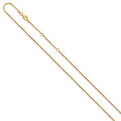 14K 1.4mm D/C Open Franco 1in+1in Adjustable Chain