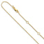 14K .8mm Baby Spiga + Adjustable Chain, 18–20 Inch - Sophia Jewelers