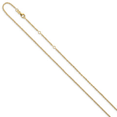 14k 1.5mm D/C Loose Rope 1in+1in Adjustable Chain