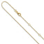14K .7mm Box + Adjustable Chain, 18–20 Inch - Sophia Jewelers