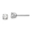Inverness 14k White Gold 4.25mm CZ Post Earrings