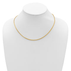 14K 2.1mm D/C Open Franco 1in+1in Adjustable Chain