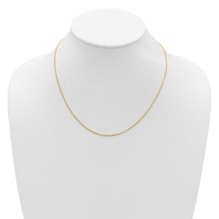 14K 1mm D/C Spiga 1in+1in Adjustable Chain