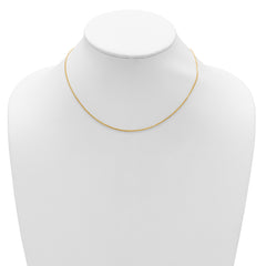 14K 1.2mm D/C Spiga 1in+1in Adjustable Chain